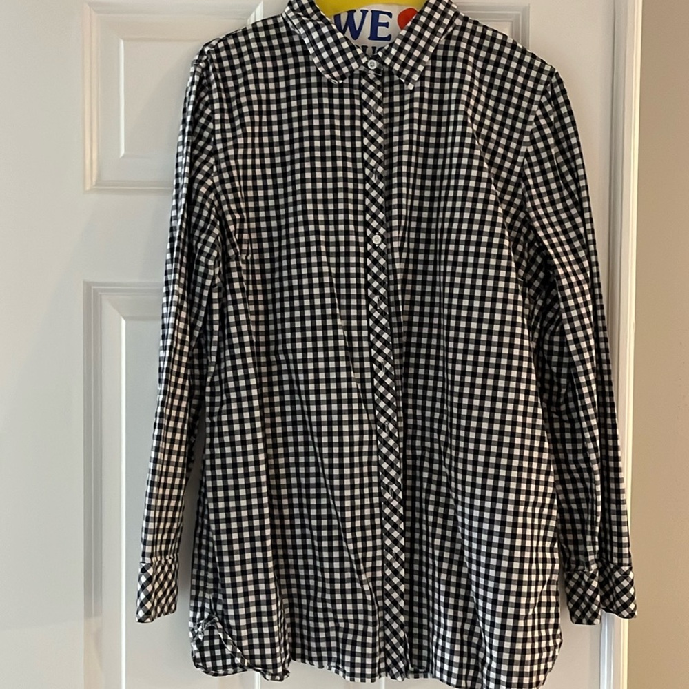 Talbots Gingham Button Down Shirt